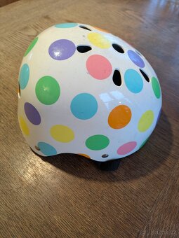 dětská helma na kolo Kiddimoto, puntíky - 2