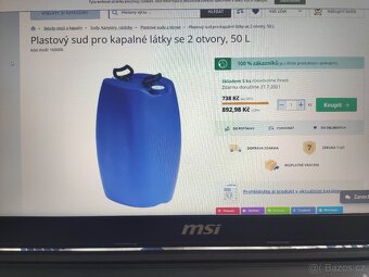 50L.60L plastové kanystrý (barely,sudy)naftu,benzin - 2