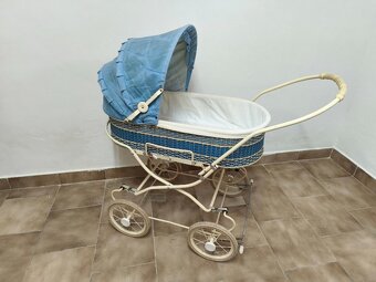 Retro kočárek Romance modrý - 2