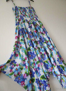 Letní květované šaty Himalife L XL 40 42 - 2