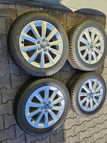 5x100 16 6,5J ET40 nová orig. Alu kola vč. nových zim. pneu - 2