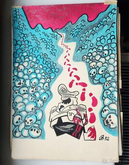 Politické karikaturi z výstavy roku 1952 - 2