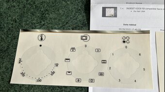 INDESIT K3C8 P. Nálepky, samolepky, popisky ovladačů - 2