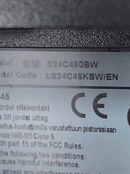 MONITOR SAMSUNG S24C450BW LED 24' - 2