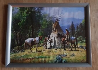 Indian plátno 30x40 cm - 2