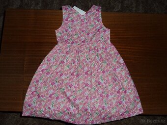 NOVÉ-H&M-ŠATY SVÁTEČNÍ,BAVLNĚNÉ, PLÁTĚNÉ 6-7 LET - 2