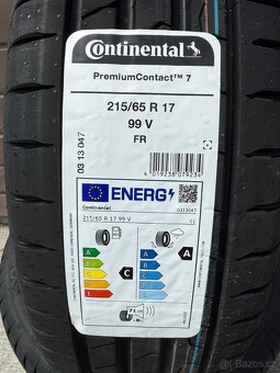 Nove letne pneumatiky CONTINENTAL PremiumContact7 215/65 R17 - 2