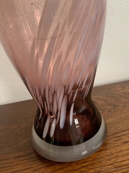 Velká váza hutní brokové sklo - 2