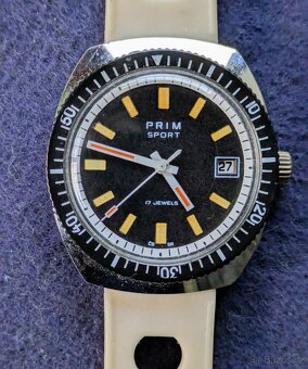 Hodinky PRIM SPORT 2  - 17 JEWELS  - KRÁSNÝ STAV - 2
