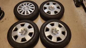 Téměř NOVÁ zimní kola GoodYear 15" 4x100 Corolla E12 TOP - 2