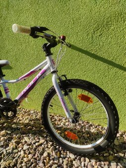 Značkové dětské kolo Rock Machine 20" (bílá/růžová) - 2
