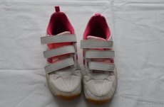 Pěkné textilní bílo růžové tenisky Adidas - 2