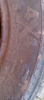 215/70 R16 letní sada 95 % - 2