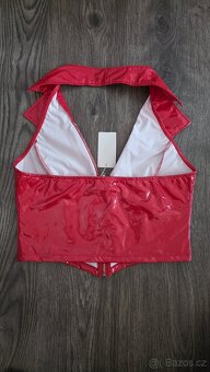 Vinylový,pvc top vel.L - 2