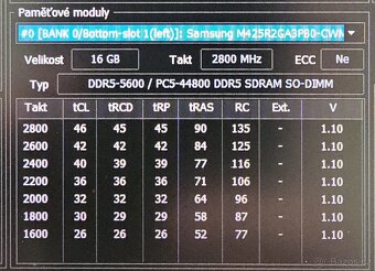Pameti Samsung DDR5 2x 16GB 5600MHz CL46, zaruka - 2