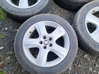 5x100 R16 hliníková kola Škoda + pneu 205 55 16 - 2