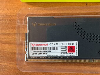 CENTAUR Black - 4x8GB, 2666MHz, DDR4, Nové - 2