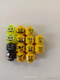 Lego Hlavy - 14 ks  - vše nové nepoužité - 2