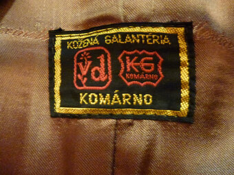 Kožená pánská bunda hnědá - 2