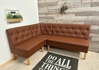 Rohová čalouněná lavice Praga - Soft - 2