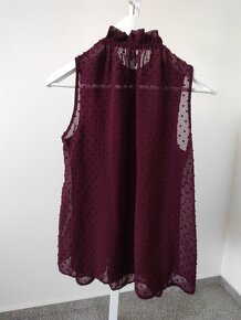 Krásná vínová halenka Clockhouse - 2