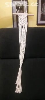macrame závěs na květináč,macrame dekorace - 2