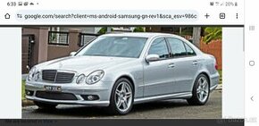 Mercedes  w211 maska ohořelá1000, plastový levý prah1500kč - 2