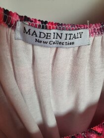 Nova italska halenka s ruzovobilymi kvety - 2