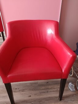 2 x kožená křesla - 2