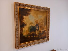 Obraz hradu, hrad, starý obraz, obraz na zeď - 2