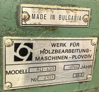srovnávačka, hoblovka AU-630 - 2