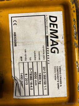 Sloupový jeřáb DEMAG 1,6 T - 2