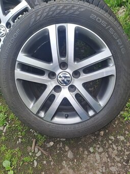Alu kola 5x112 originál VW 205/55 R16 - 2
