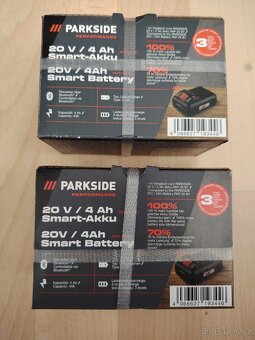 4 Ah Parkside Smart baterie + rychlo nabíječka -NOVÉ - 2