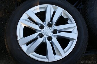 4ks orig. alu kola Peugeot 5x108 take Citroen R16 zimni pneu - 2