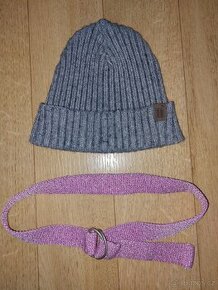 3 z kšiltovka, čepice Next, pásek s třpytkami, cca 122,128 - 2