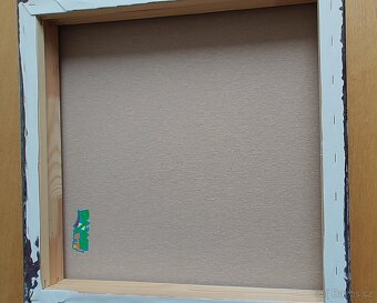 ABSTRAKTNÍ AKRYLOVÝ RUČNĚ MALOVANÝ OBRAZ,50×50×6,5 cm - 2