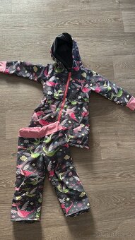 Zimní souprava /Softshell kombinéza komplet dívčí - 2