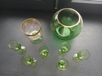 Zelená skleněná sada - 2