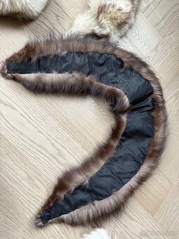 Liška - kozesinovy límec - 2