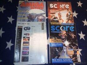 Staré časopisy Level, Excalibur, Score, Amiga Review - hry - 2