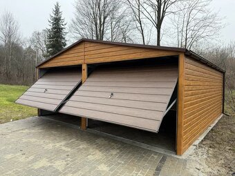 Moderní plechová garáž 6x6 - 2