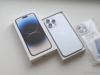 APPLE iPhone 14 Pro Max 128GB Silver - ZÁRUKA - JAKO NOVÝ - 2