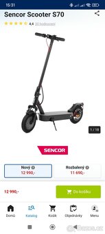 Elektrokoloběžka Sencor Scooter S70 - 2
