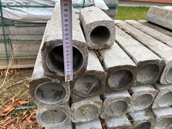 Palisáda kulatá s dutinou uprostřed 60cm 12cm průměr - 2