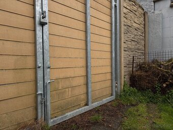 Nesená brána dvoukřídlá, pozink, 3 x 2 metry - 2