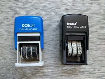 Datumové / datové razítko, 2 ks (Trodat, Colop) - 2