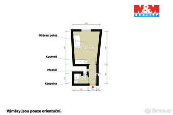 Pronájem bytu 1+kk, 23 m², Plzeň, ul. Šafaříkovy sady - 2