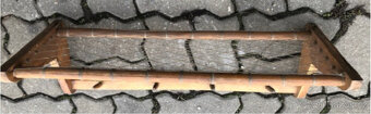 Dřevěná polička starožitná - 2