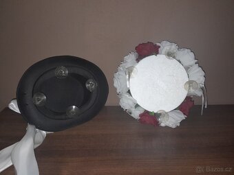 Svatební šaty + dekorace na auto - 2